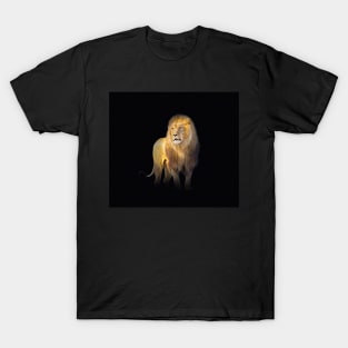 Lion Animal Wildlife Jungle Nature Safari Adventure Discovery Africa Digital Painting T-Shirt